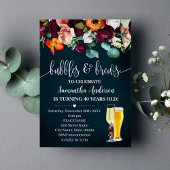 Volwassenen Verjaardag Bubbels & Brews Wijnbloemen Kaart