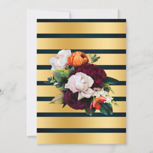 Volwassenen Verjaardag Bubbels & Brews Wijnbloemen Kaart (Achterkant)