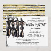 Volwassenen Verjaardag Halloween heksen Night Out  Kaart (Voorkant / Achterkant)