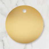 Volwassenen verjaardagsfeest elegant gold minimali bedankjes labels (Achterkant)