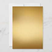 Volwassenen verjaardagsfeest elegant gold minimali kaart (Achterkant)