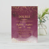 Volwassenen Verjaardagsfeestje Gezamenlijk | Paars Kaart (Staand voorkant)