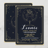 Volwassenen verjaardagsfeestje kaart (Voorkant / Achterkant)