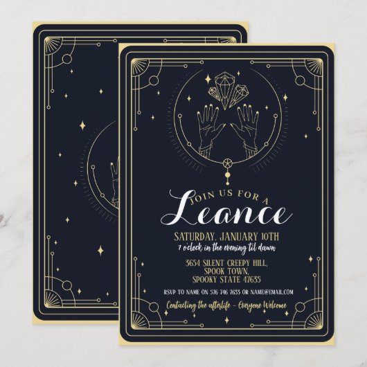 Volwassenen verjaardagsfeestje kaart (Voorkant / Achterkant)