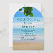 Volwassenen Verjaardagsfeestje met Zeezicht Kaart (Voorkant)
