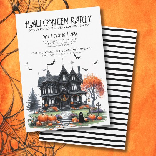Volwassenen Verkleedfeest Halloween Kaart
