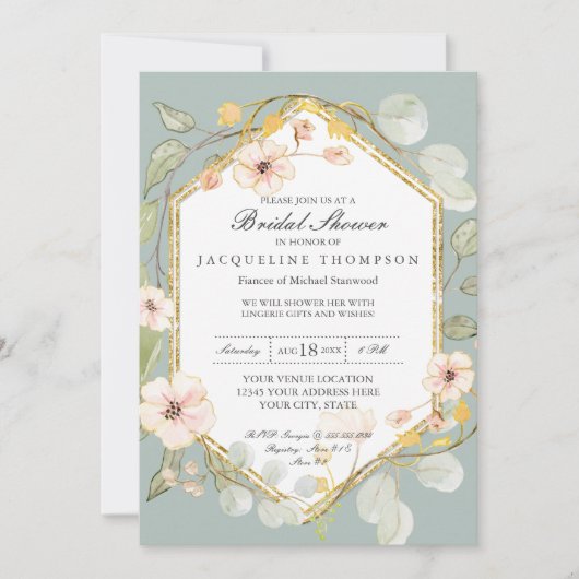 Volwassenen Vrijgezellenfeest Silver Sage Roos Wat Kaart (Voorkant)