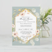 Volwassenen Vrijgezellenfeest Silver Sage Roos Wat Kaart (Staand voorkant)