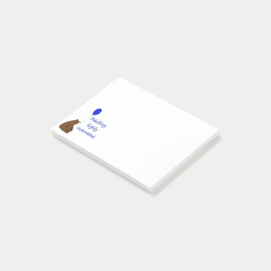 Volwassenen: zeer overschat. Fun Balloon Beer Quot Post-it® Notes (Schuin)