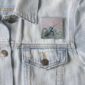 Volwassenen zwarte verzamelobjecten (Reduviid) Vierkante Button 5,1 Cm (In situ)