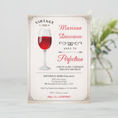 Volwassenendag - Uitnodiging tot wijnstokken (Staand voorkant)