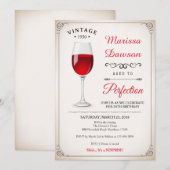 Volwassenendag - Uitnodiging tot wijnstokken (Voorkant / Achterkant)