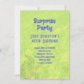 Volwassenende verjaardag Zee Turtle Invitation Kaart (Voorkant)