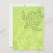 Volwassenende verjaardag Zee Turtle Invitation Kaart (Achterkant)