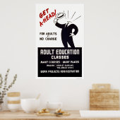Volwasseneneducatie Klassen 1938 WPA Poster (Keuken)