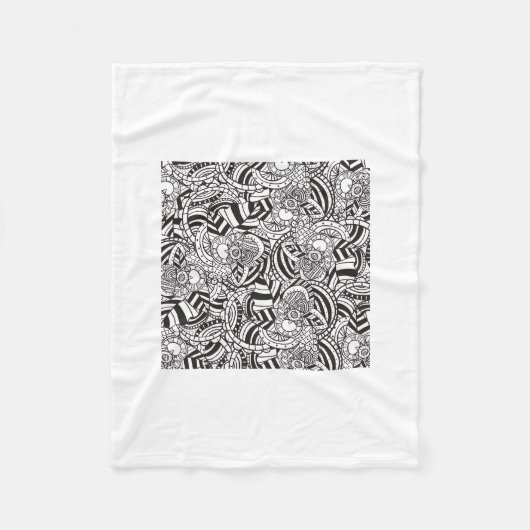 Volwassenenkleurboek Fleece Deken (Voorkant)