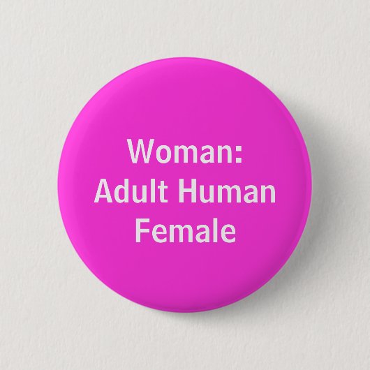Volwassenenlijk Vrouw - Button voor damesbadge (Voorkant)