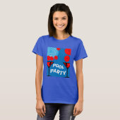 Volwassenenpool partijen T-shirt (Voorkant volledig)