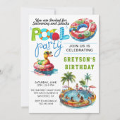 Volwassenenpool zomerdag kaart (Voorkant)