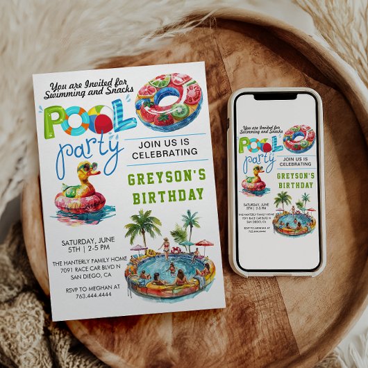 Volwassenenpool zomerdag kaart