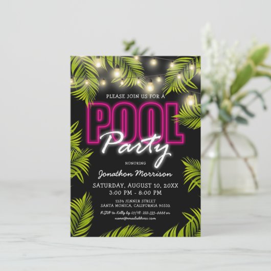 Volwassenenpool zomerdag kaart (Staand voorkant)