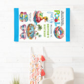 Volwassenenpool zomerdag spandoek (Insitu)