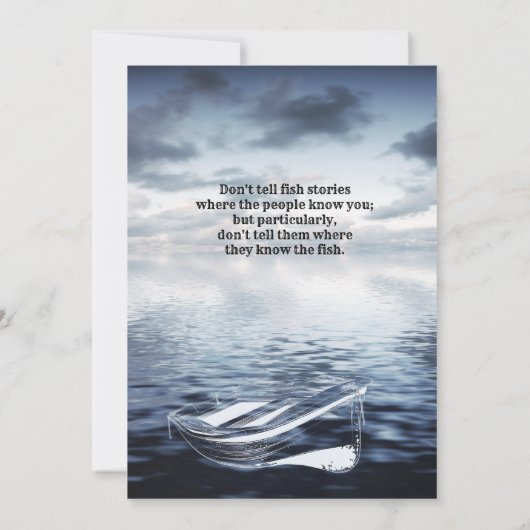 Volwassenenvisserij Birthday de Legend Kaart (Achterkant)