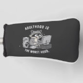 Volwassenheid is de ergste grap - Leuk voor wasbee Golfheadcover (Voorkant)