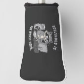 Volwassenheid is de slechtere Hood Funny Raccoon L Golfheadcover (Draai 90)