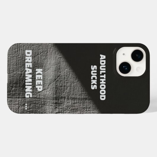 Volwassenheid is klote Case-Mate iPhone case (Achterkant (horizontaal))