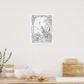 Volwassenkleurend Poster " als voetgangerskunst" (Keuken)