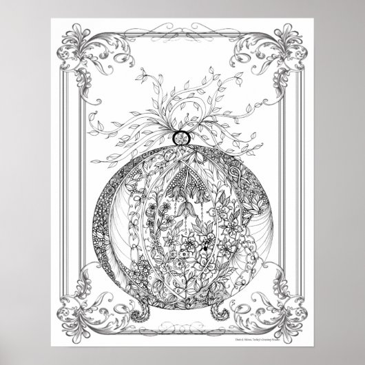 Volwassenkleurend Poster "For Love of Jamie Art" (Voorkant)