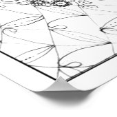 Volwassenkleurend Poster "Man in de bewegende kuns (Hoek)