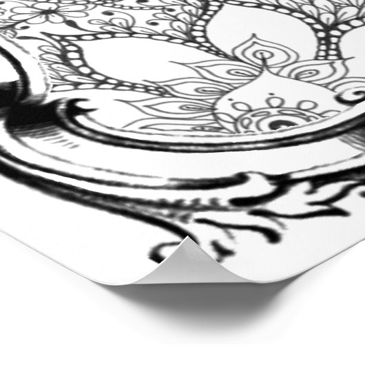 Volwassenkleurend Poster "Moedertuinkunst" (Hoek)