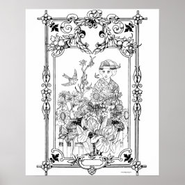 Volwassenkleurend Poster "Momenten van eenzaamheid