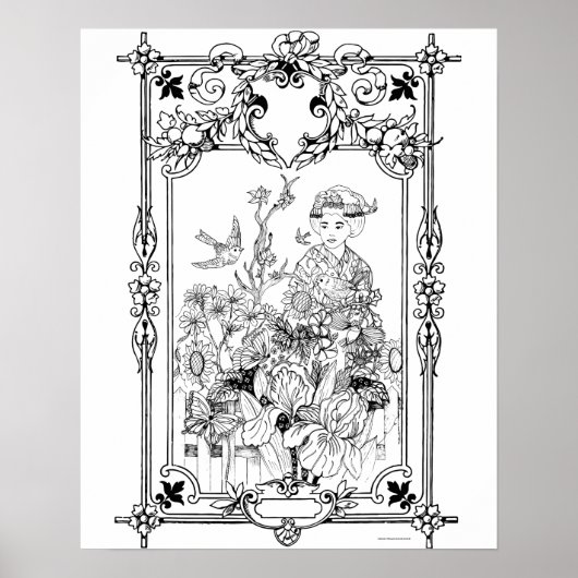 Volwassenkleurend Poster "Momenten van eenzaamheid (Voorkant)