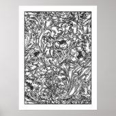 Volwassenkleurend Poster - William Morris Floral (Voorkant)
