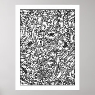 Volwassenkleurend Poster - William Morris Floral
