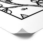 Volwassenkleurend Poster William Morris Tree of Li (Hoek)