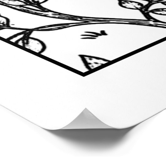 Volwassenkleurend Poster William Morris Tree of Li (Hoek)