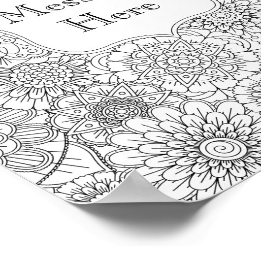 Volwassenkleurig, aangepast Poster (klein, 8,5 x 1 (Hoek)