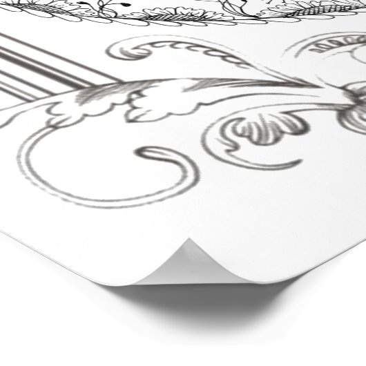 Volwassenkleurig Poster "I Love Dragonflies Art" (Hoek)