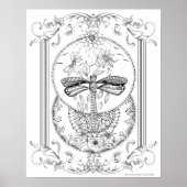 Volwassenkleurig Poster "I Love Dragonflies Art" (Voorkant)