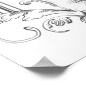 Volwassenkleurig Poster "I Love Hummingbird Art" (Hoek)