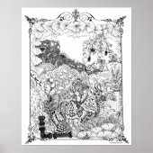 Volwassenkleurig Poster "Luchters van bloemen" (Voorkant)