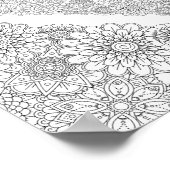 Volwassenkleurig ventilator Poster hart (klein) (Hoek)