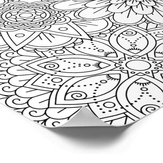 Volwassenkleurventilator Poster hart (groot) (Hoek)