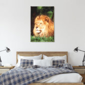 Volwassenmannetje Lion Canvas Afdruk (Insitu (Slaapkamer))