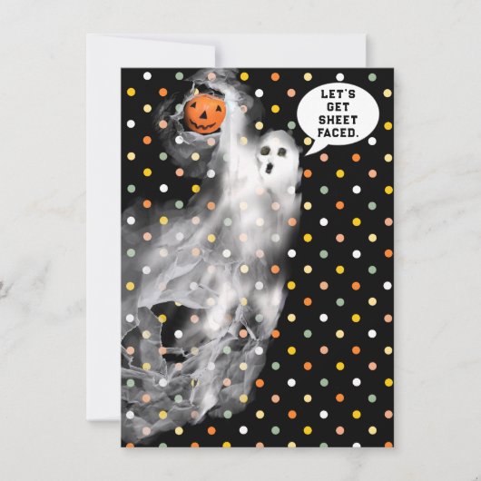 Volwassenpartij Halloween Kaart (Voorkant)