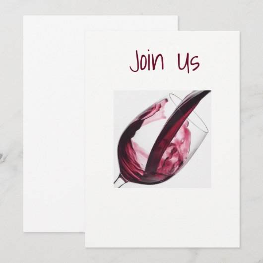 ***VOLWASSENPARTIJ** INVITATIE KAART (Voorkant / Achterkant)